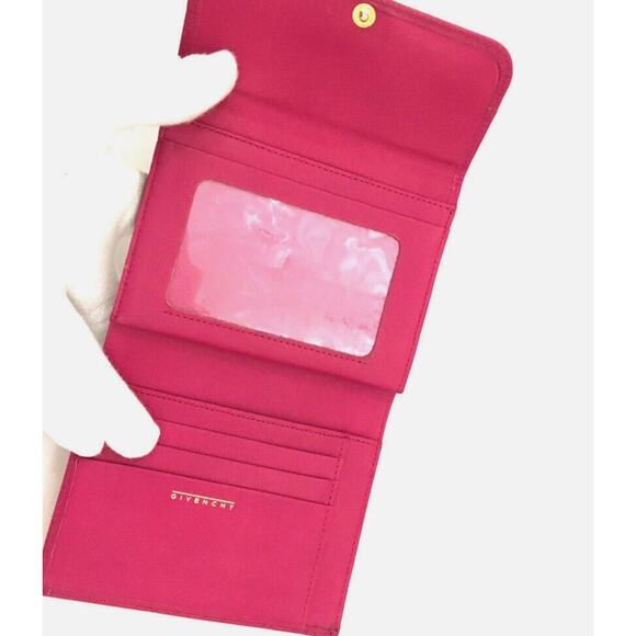 Authentic Pink GIVENCHY Leather Trifold Wallet - Picture 5 of 7